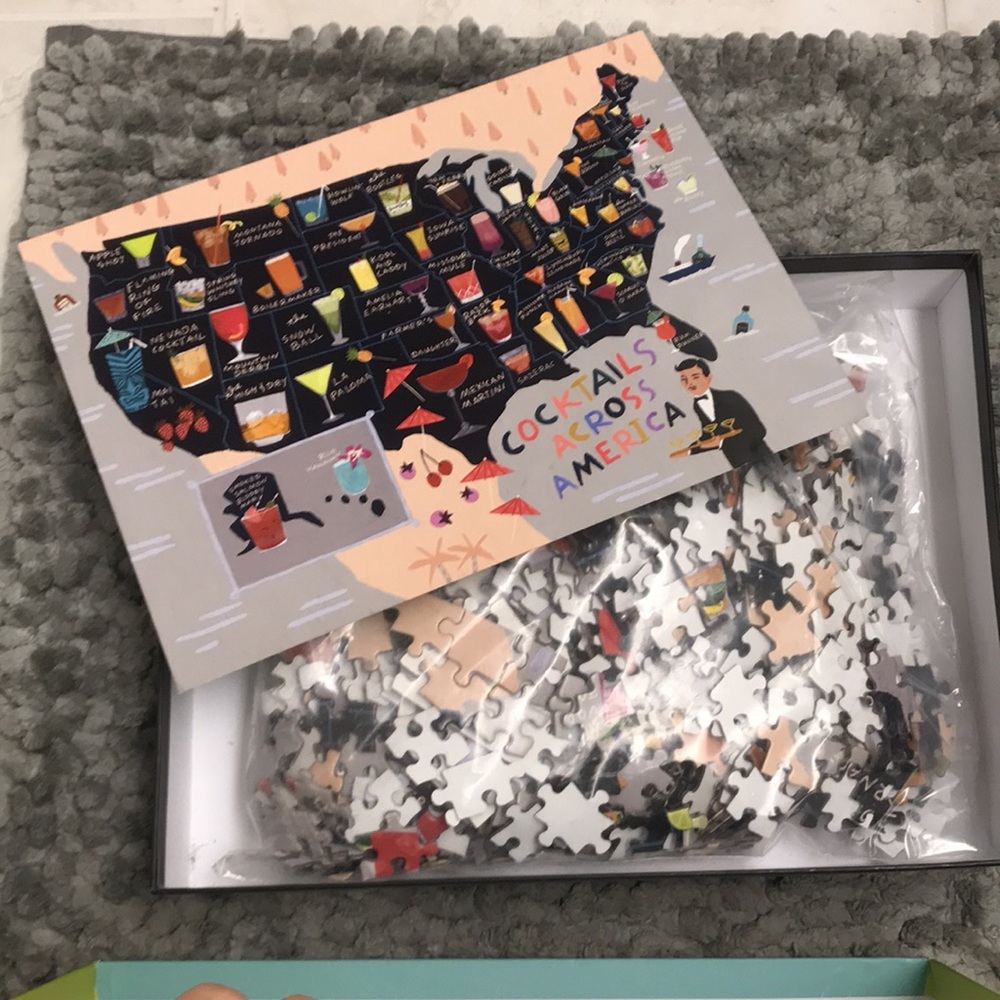 Cocktails Across America Puzzle 1000 piece puzzle. In box Fun 🧩 puzzle - Picture 4 of 6